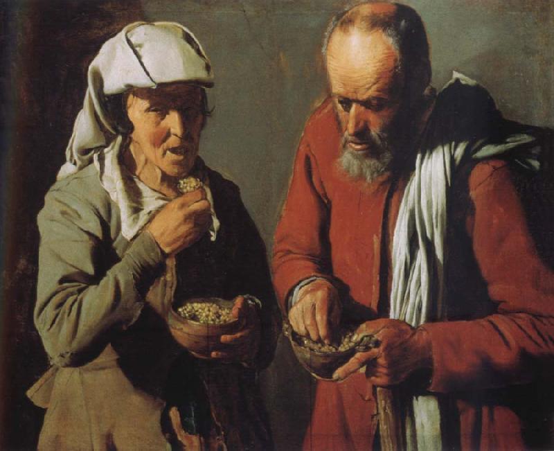 Georges de La Tour Bauernapaar oil painting image